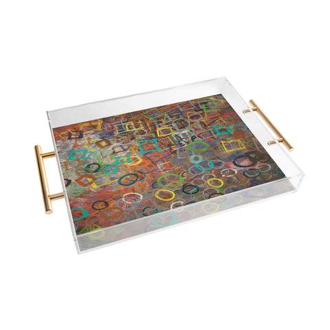 Kent Youngstrom Circle Square Acrylic Tray