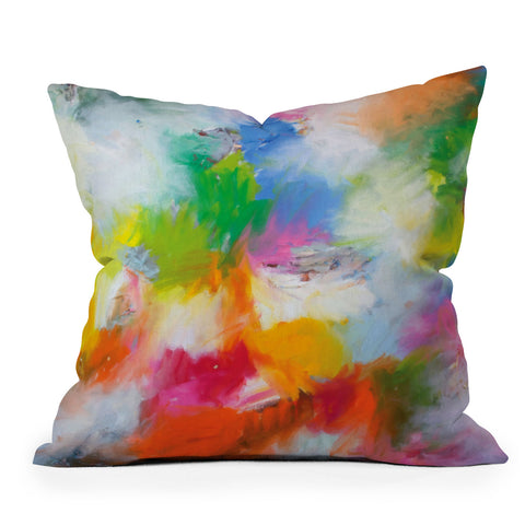 Kent Youngstrom color combustion Outdoor Throw Pillow