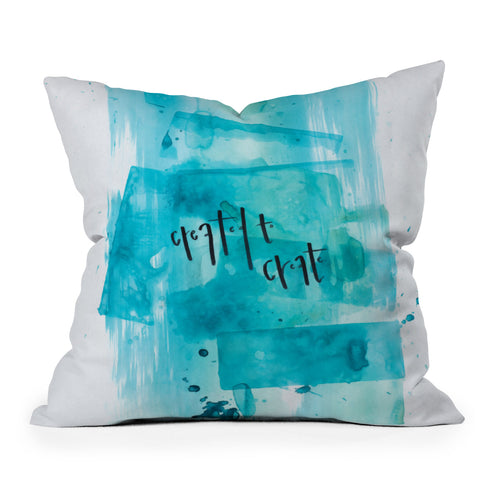 Kent Youngstrom created to create blue Outdoor Throw Pillow