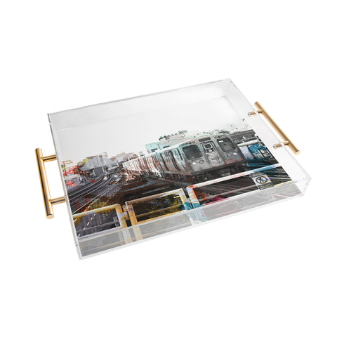 Kent Youngstrom Cubs Win Acrylic Tray