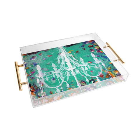 Kent Youngstrom Emerald Chandelier Acrylic Tray
