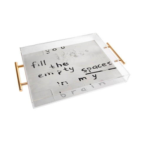 Kent Youngstrom empty spaces Acrylic Tray