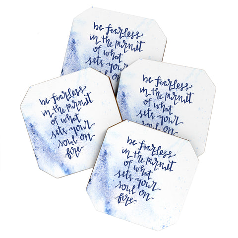 Kent Youngstrom fearless and on fire Coaster Set