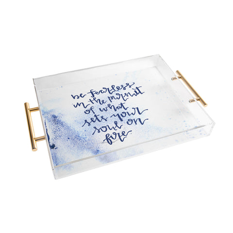 Kent Youngstrom fearless and on fire Acrylic Tray