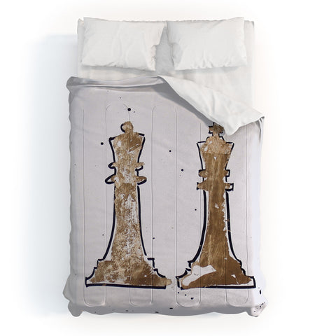 Kent Youngstrom gold king and queen Comforter