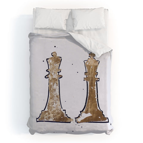 Kent Youngstrom gold king and queen Duvet Cover