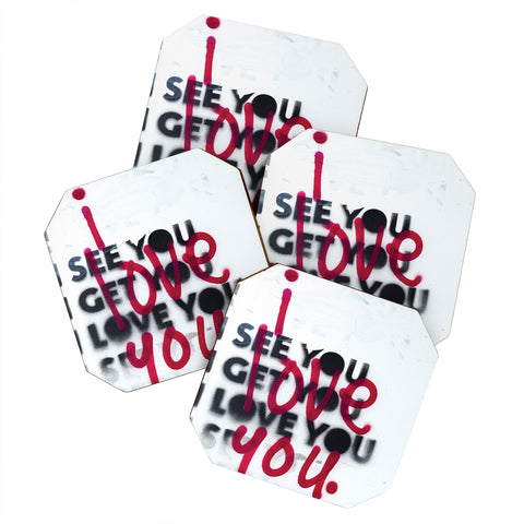 Kent Youngstrom i see you i get you i love you Coaster Set