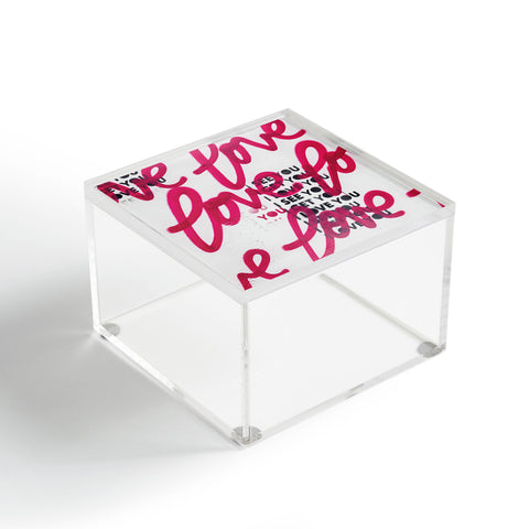 Kent Youngstrom i see you love Acrylic Box