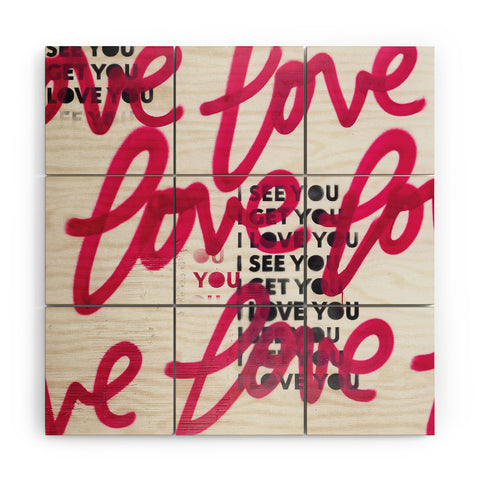 Kent Youngstrom i see you love Wood Wall Mural
