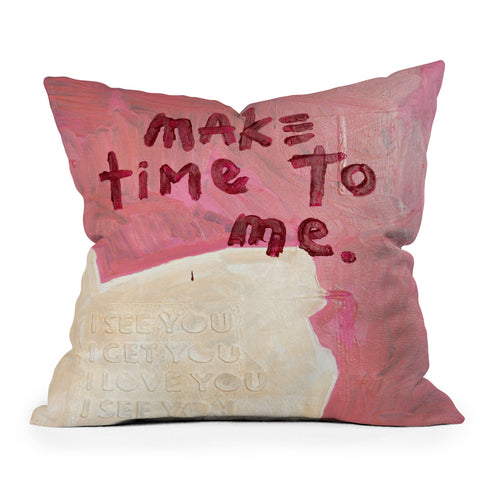 Kent Youngstrom make time to me Outdoor Throw Pillow