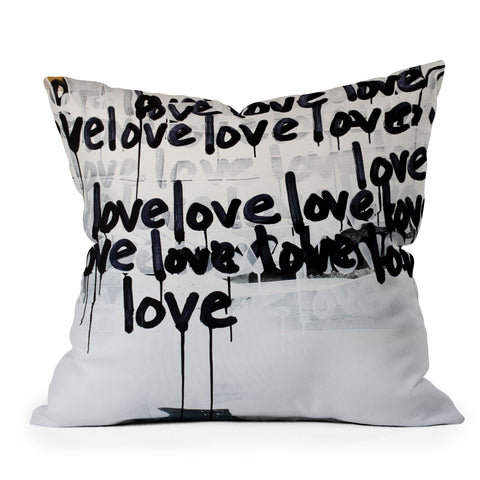 Kent Youngstrom messy love Outdoor Throw Pillow