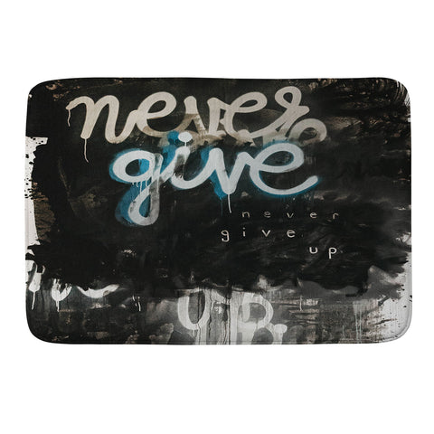 Kent Youngstrom never give up Memory Foam Bath Mat