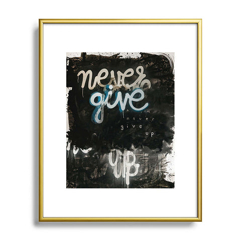 Kent Youngstrom never give up Metal Framed Art Print