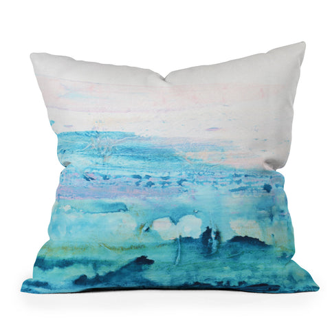 Kent Youngstrom ocean splatters Outdoor Throw Pillow