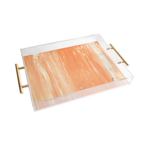 Kent Youngstrom peach basket Acrylic Tray