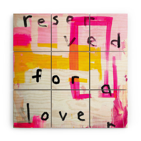 Kent Youngstrom reserved for a lover Wood Wall Mural