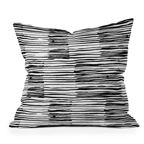 Kent Youngstrom sea stripes Outdoor Throw Pillow