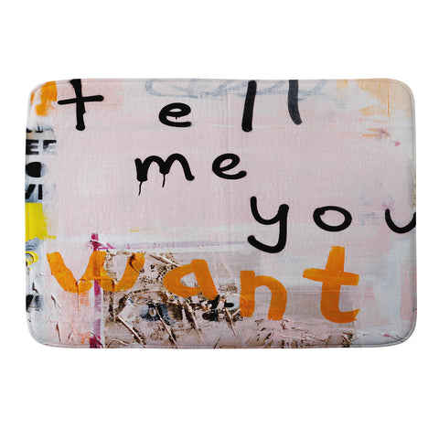 Kent Youngstrom tell me you want me Memory Foam Bath Mat