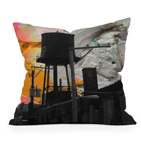 Kent Youngstrom watertower Outdoor Throw Pillow