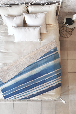 Kerrie Satava Caribbean Shore Fleece Throw Blanket