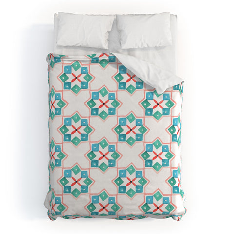 Kerrie Satava Moroccan Steps Duvet Cover