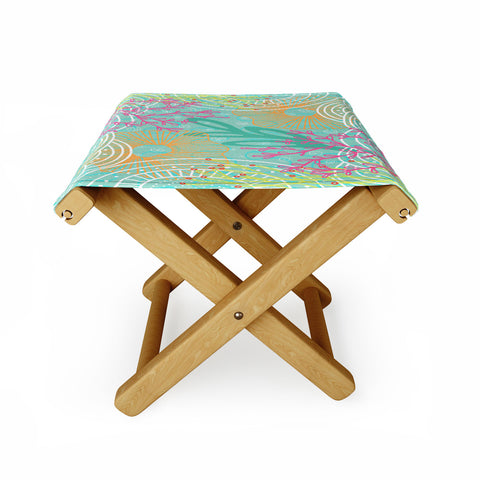 Kerrie Satava Ocean Bloom Folding Stool