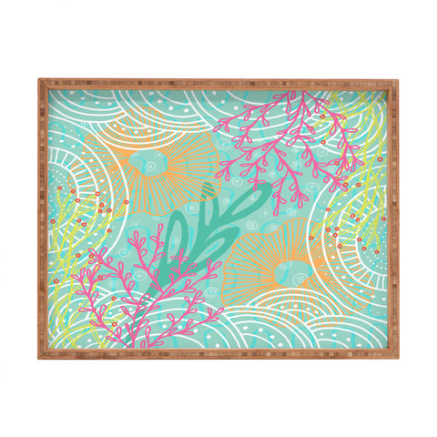Kerrie Satava Ocean Bloom Rectangular Tray