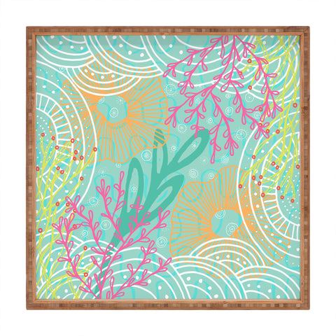 Kerrie Satava Ocean Bloom Square Tray