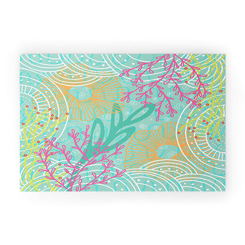 Kerrie Satava Ocean Bloom Welcome Mat