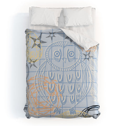 Kerrie Satava Owls Nest Duvet Cover