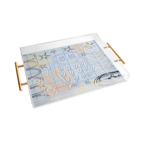 Kerrie Satava Owls Nest Acrylic Tray