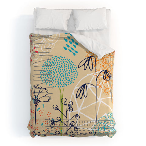 Kerrie Satava Spring Raindrops Duvet Cover