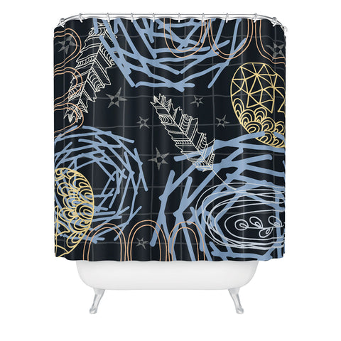 Kerrie Satava Stars Nest Shower Curtain