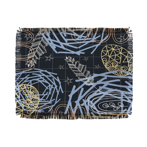 Kerrie Satava Stars Nest Throw Blanket