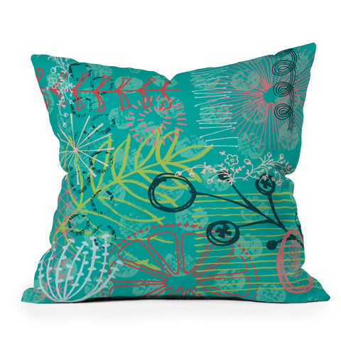 Kerrie Satava Summer Burst Outdoor Throw Pillow