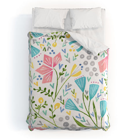 Kerrie Satava weekend walk Duvet Cover