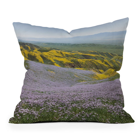 Kevin Russ California Wildflowers Outdoor Throw Pillow