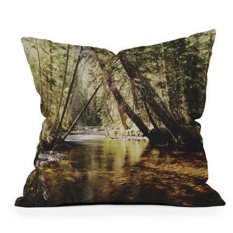 Kevin Russ East Inlet Creek Outdoor Throw Pillow