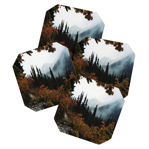 Kevin Russ Fall Framed Trail Coaster Set