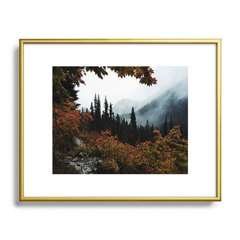 Kevin Russ Fall Framed Trail Metal Framed Art Print
