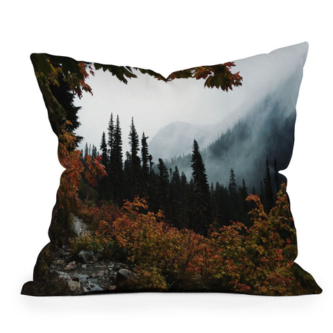 Kevin Russ Fall Framed Trail Throw Pillow