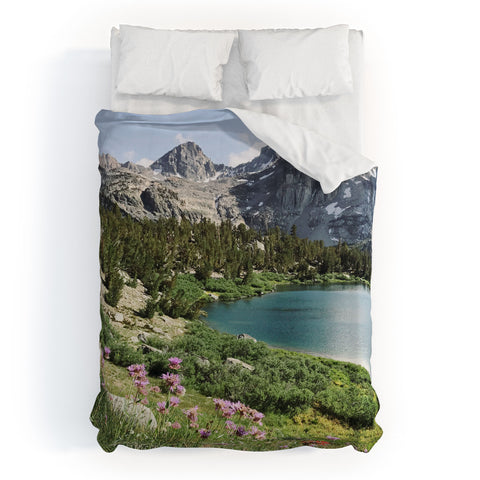 Kevin Russ Sierra Alpine Wildflowers Duvet Cover