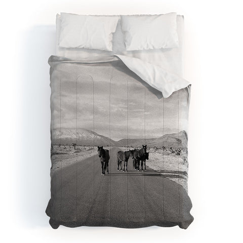 Kevin Russ Spring Mountain Wild Horses Comforter