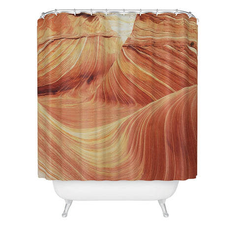 Kevin Russ The Desert Wave Shower Curtain