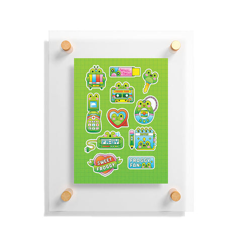 Kidnichols Kidnichols Froggy Fan Floating Acrylic Print