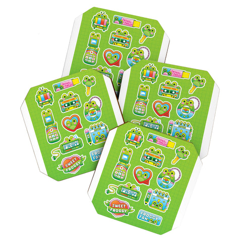 Kidnichols Kidnichols Froggy Fan Coaster Set