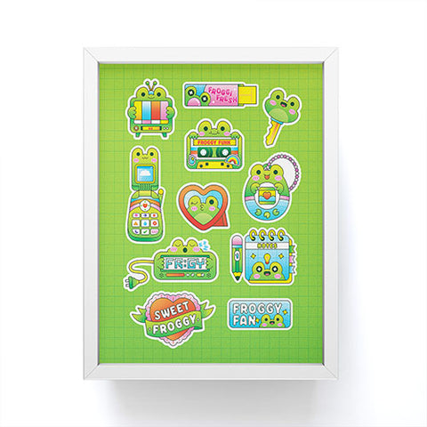 Kidnichols Kidnichols Froggy Fan Framed Mini Art Print