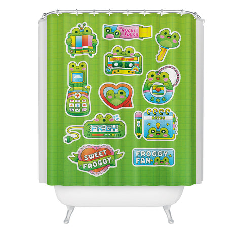 Kidnichols Kidnichols Froggy Fan Shower Curtain