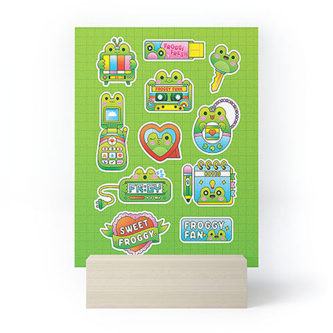 Kidnichols Kidnichols Froggy Fan Mini Art Print