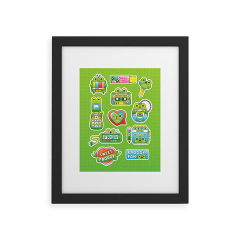 Kidnichols Kidnichols Froggy Fan Framed Art Print